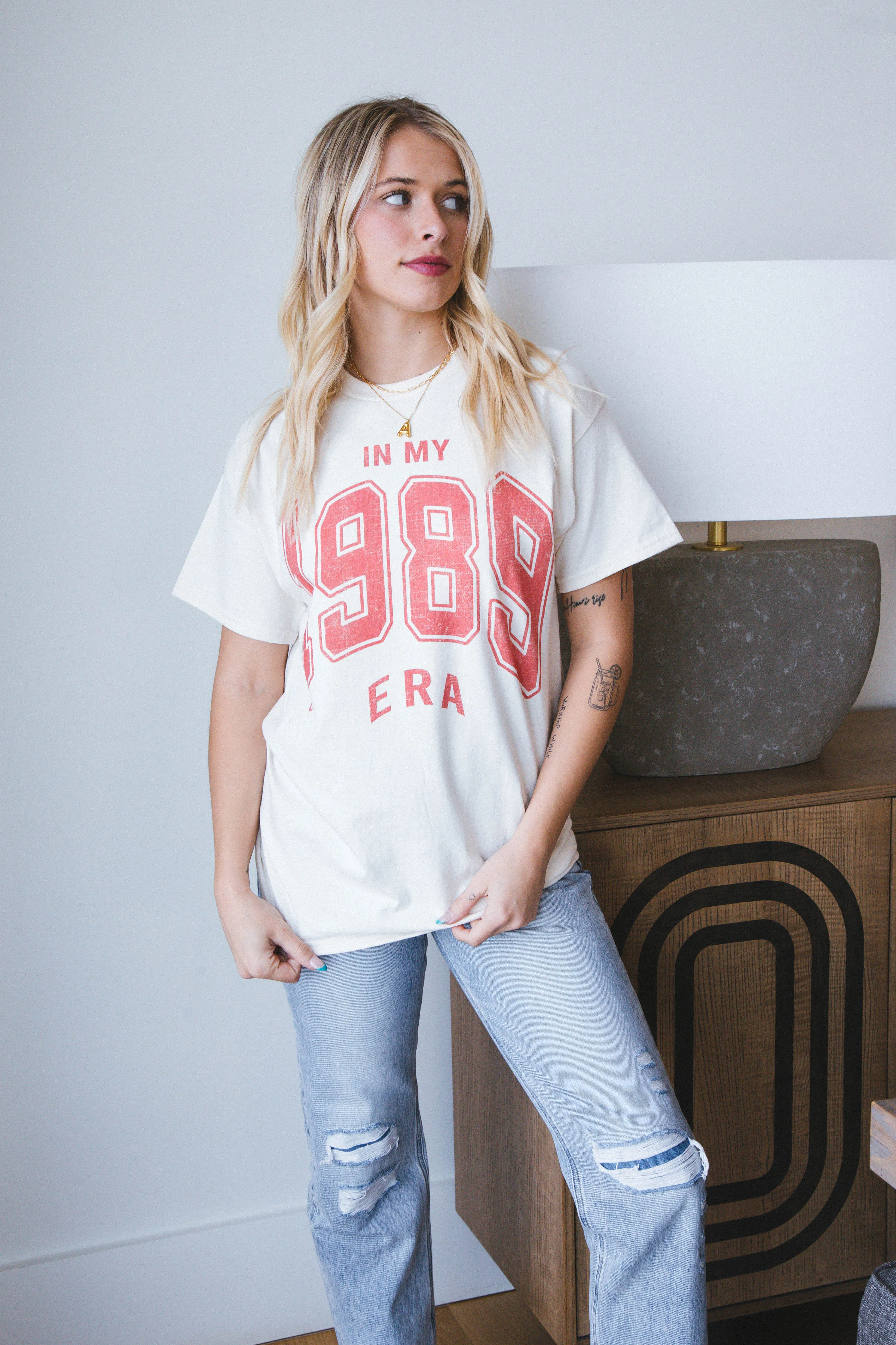 1989 Era Oversized Tee, Ivory