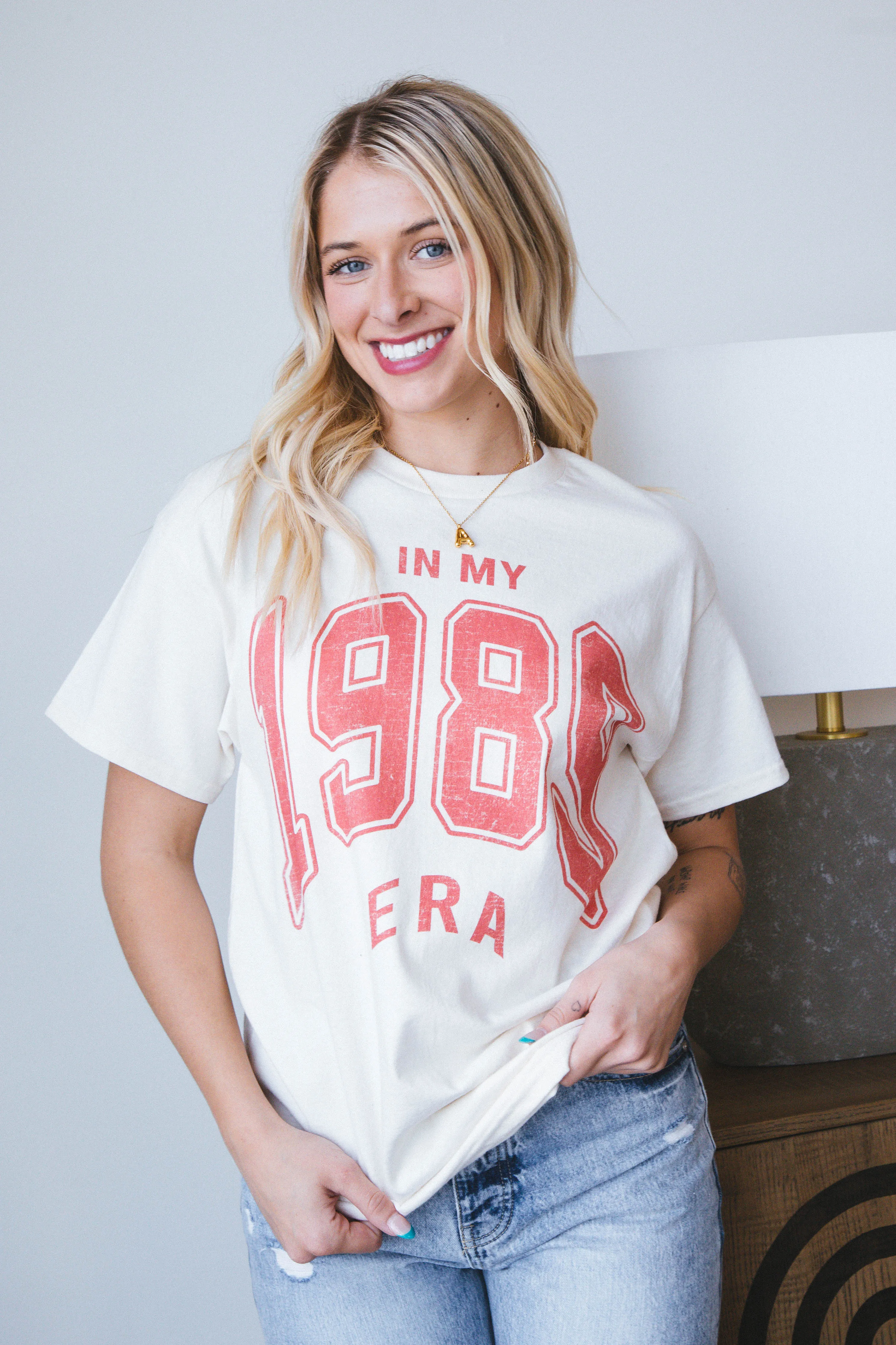 1989 Era Oversized Tee, Ivory