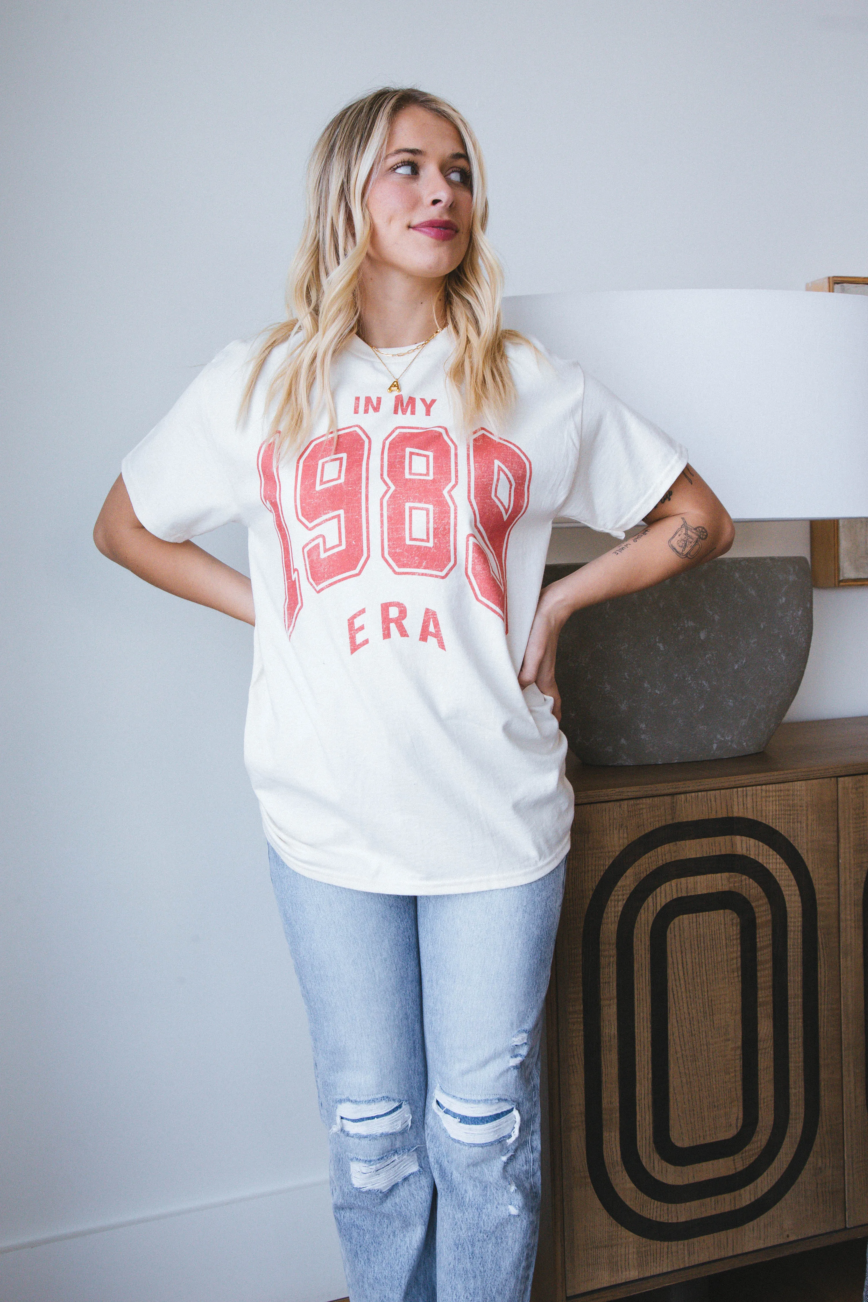 1989 Era Oversized Tee, Ivory