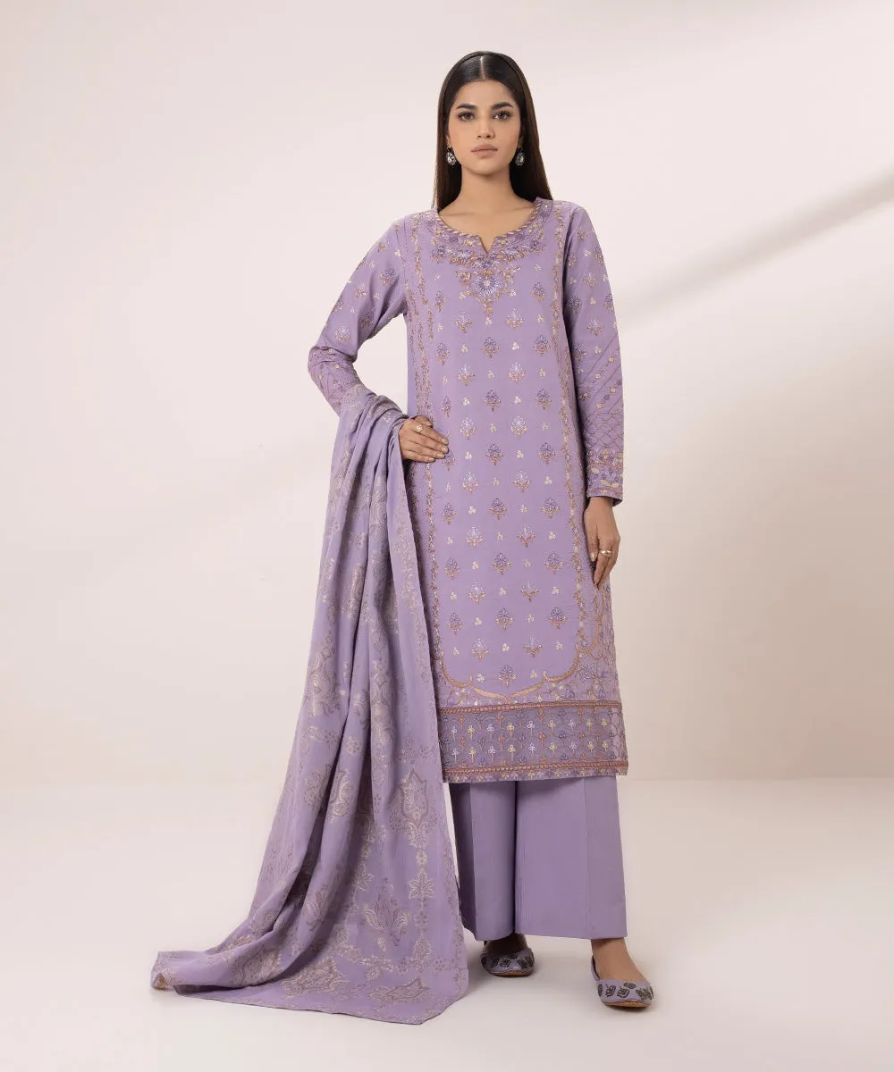 3 Piece - Embroidered Lawn Suit