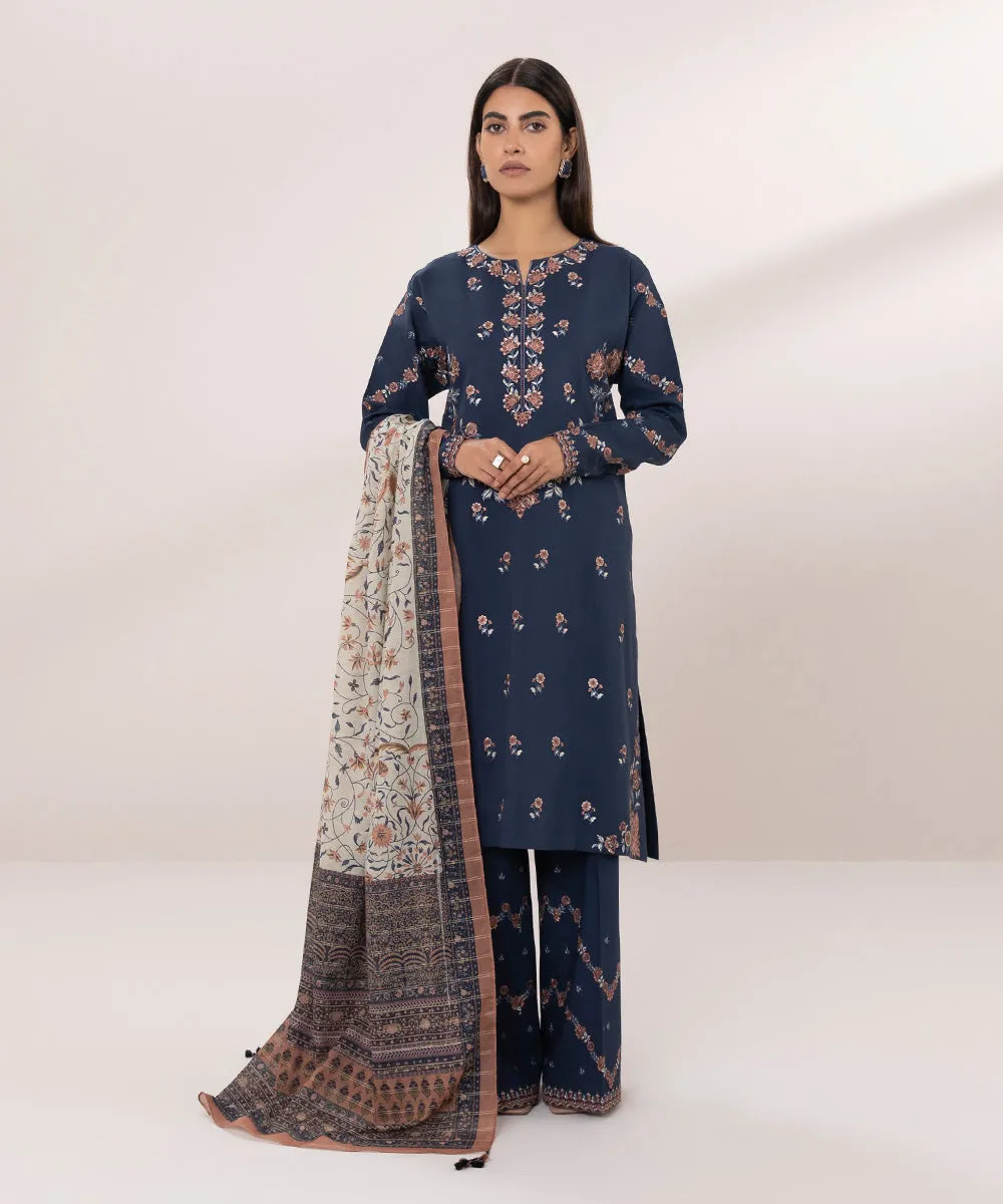 3 Piece - Embroidered Lawn Suit