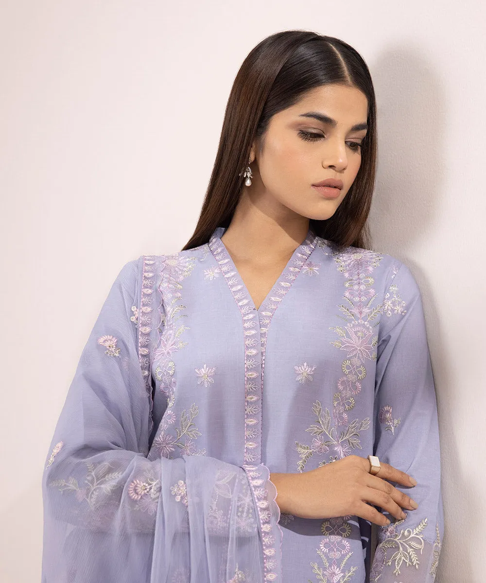 3 Piece - Embroidered Lawn Suit