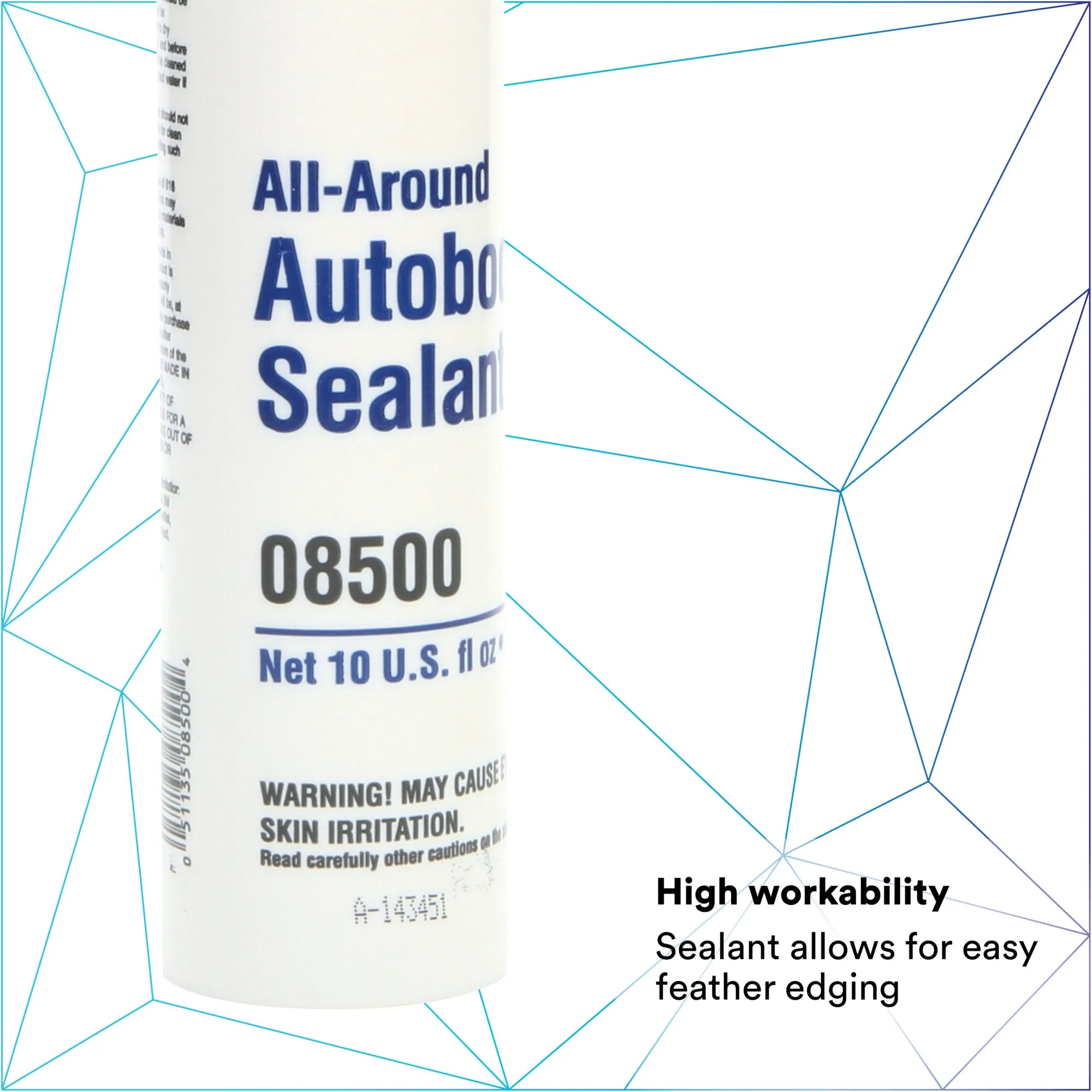 3M All-Around Autobody Sealant, 08500, 1/10 gal Cartridge