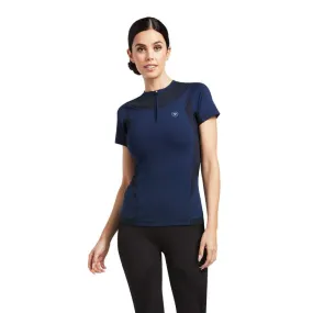 Ariat Ladies Ascent Crew Short Sleeved Baselayer Navy