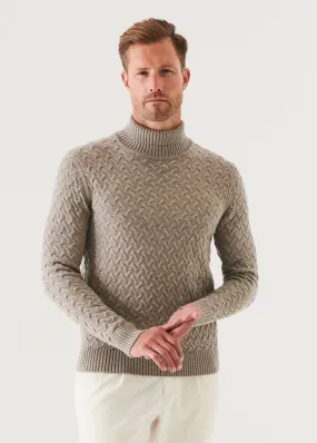 CABLE TURTLENECK