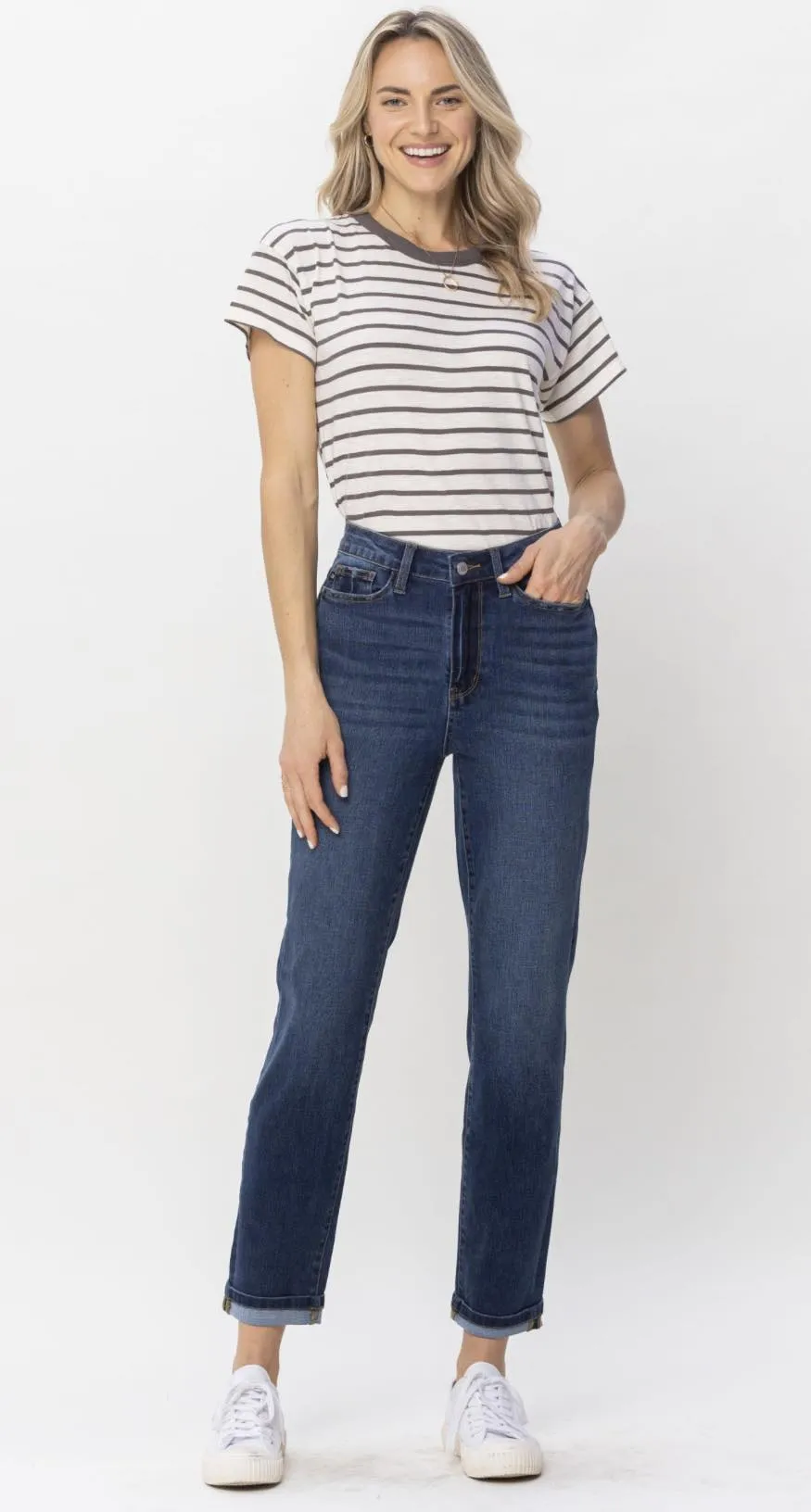 Can't Go Wrong Boyfriend Fit Judy Blue Jeans