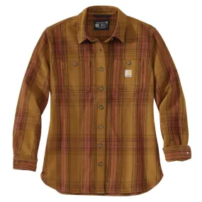 'Carhartt' Women's Heavyweight Twill Overshirt - Carhartt Brown