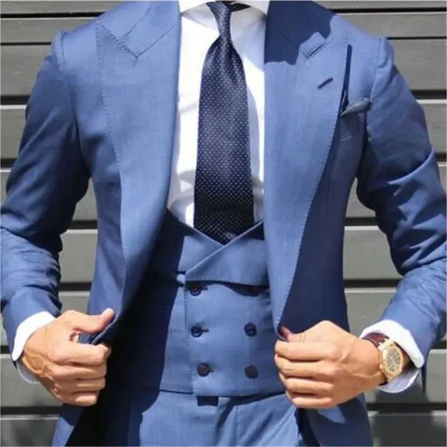 Cheap And Fine Shawl Lapell Beige One Button Groom Tuxedos Men Suits Wedding/Prom/Dinner Best Man Blazer(Jacket Pants Tie Vest)