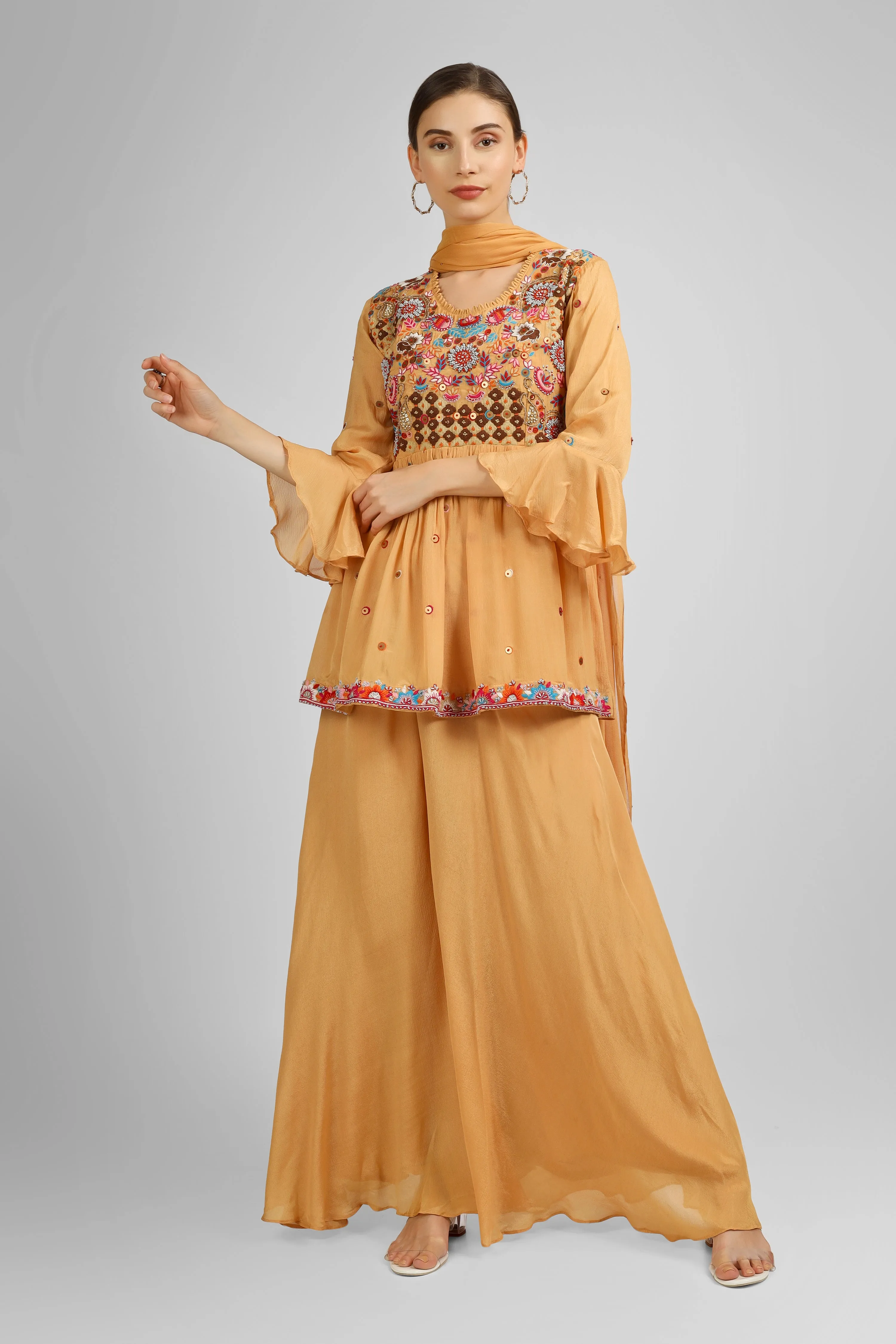 Chinon Short Shirt with Gharara