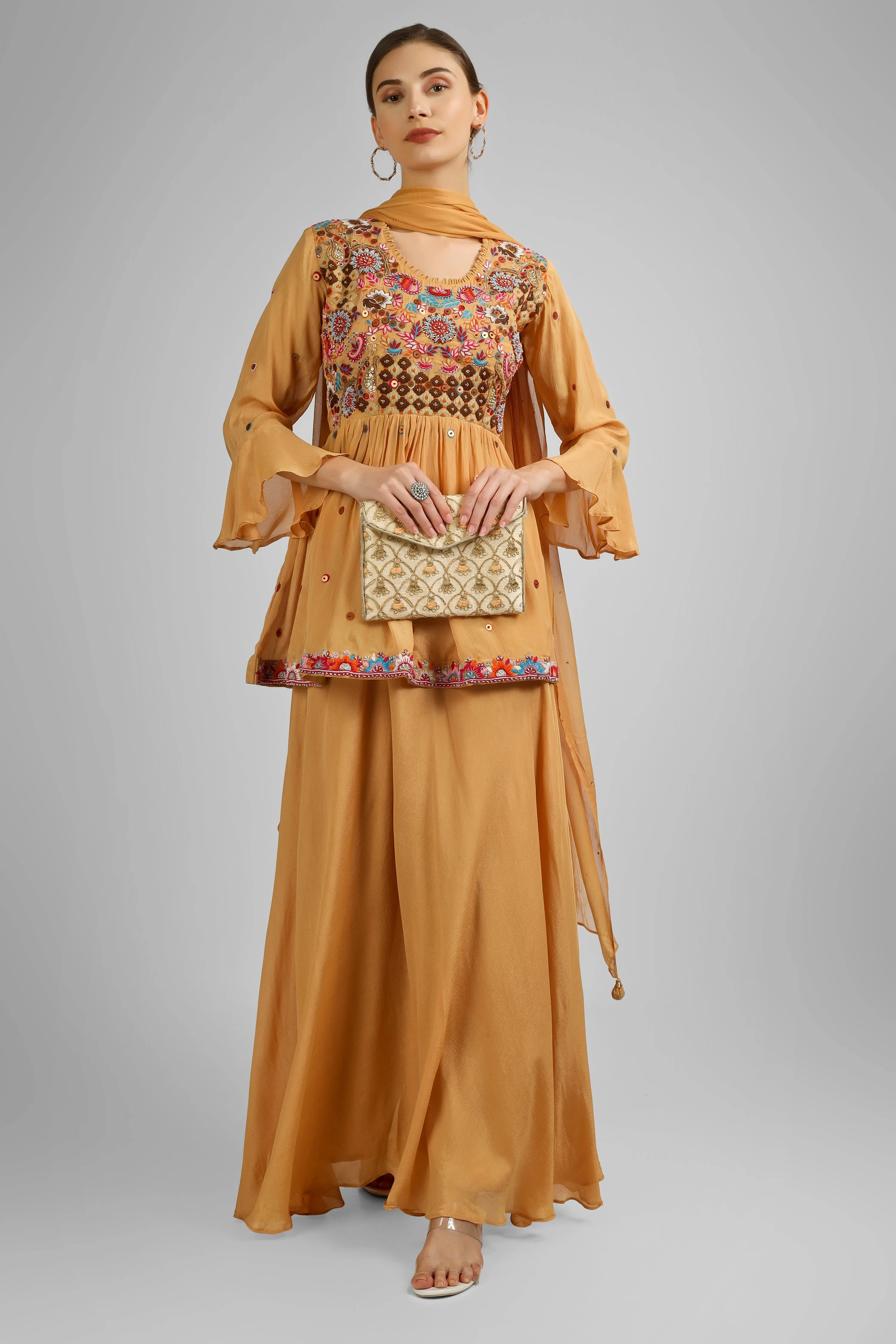 Chinon Short Shirt with Gharara