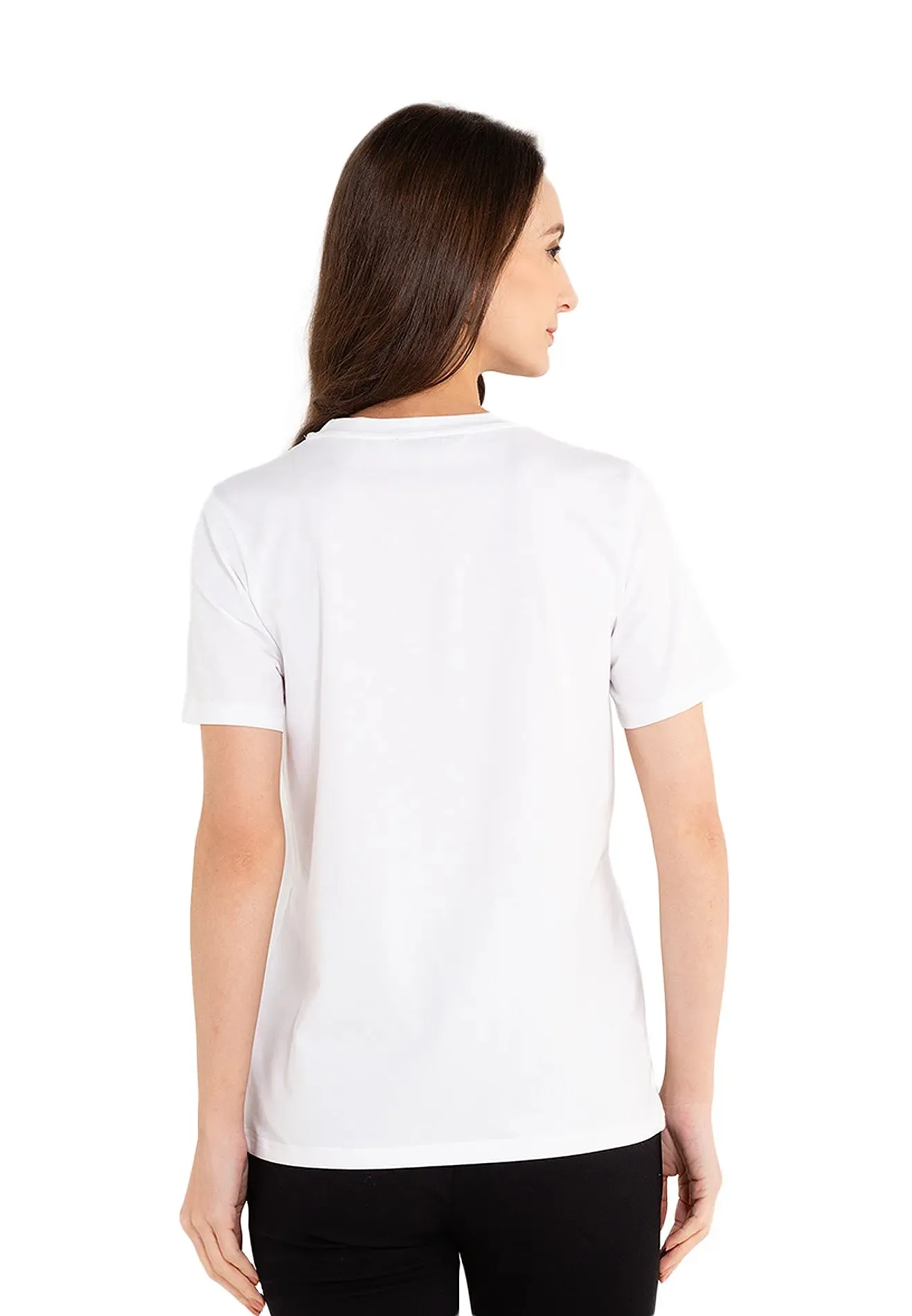 ELLE Active Classic Embroidered Logo Basic Tee