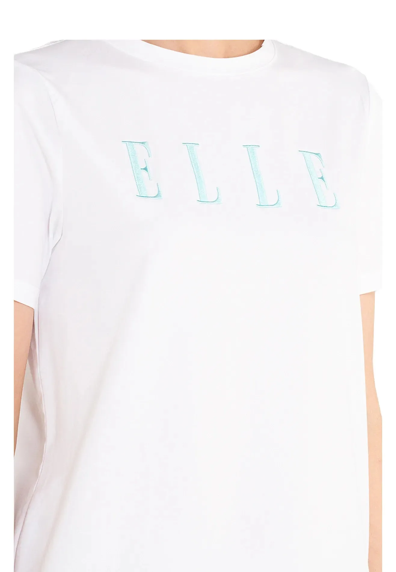 ELLE Active Classic Embroidered Logo Basic Tee