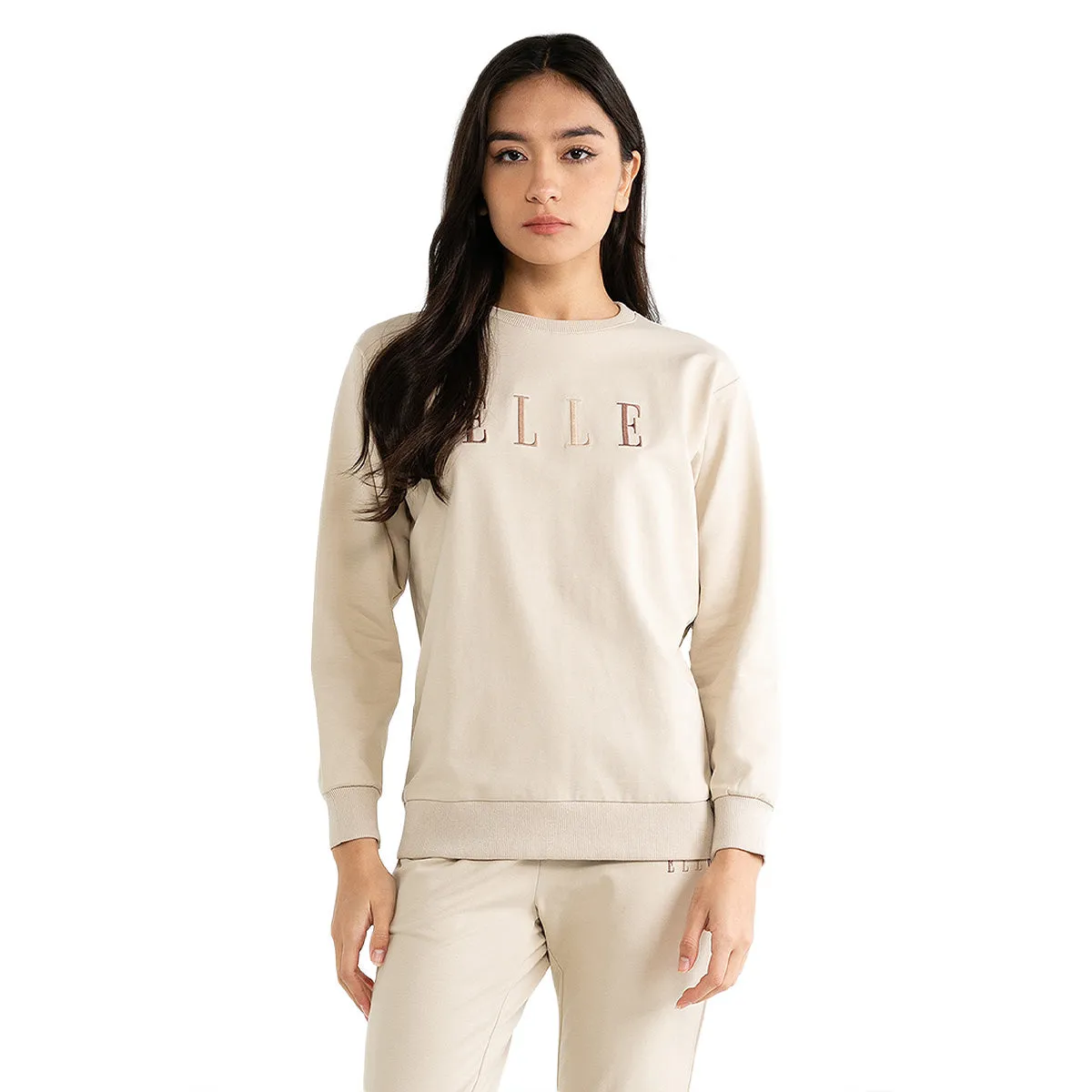 ELLE Active Solid Classic Logo Sweater