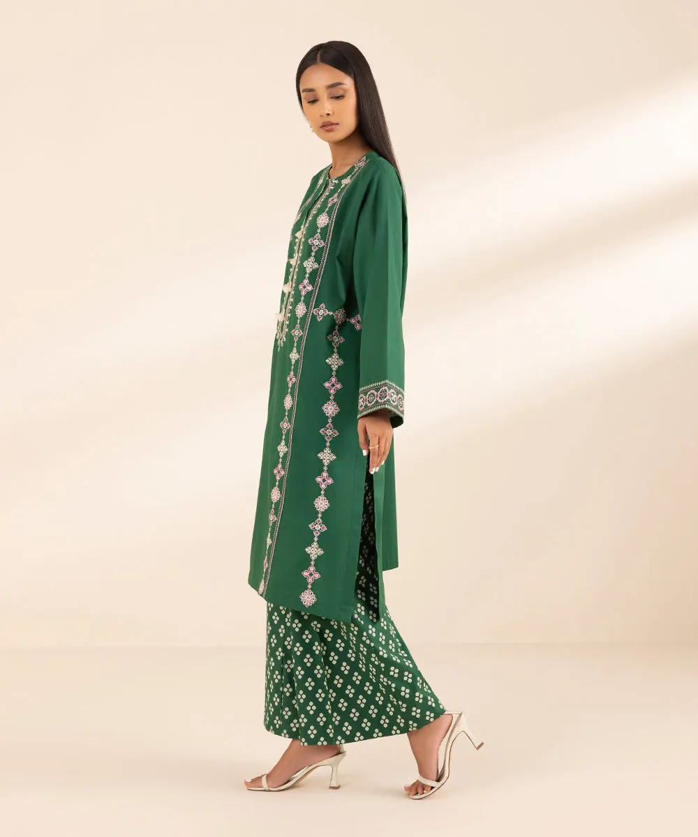 Embroidered Arabic Lawn Shirt