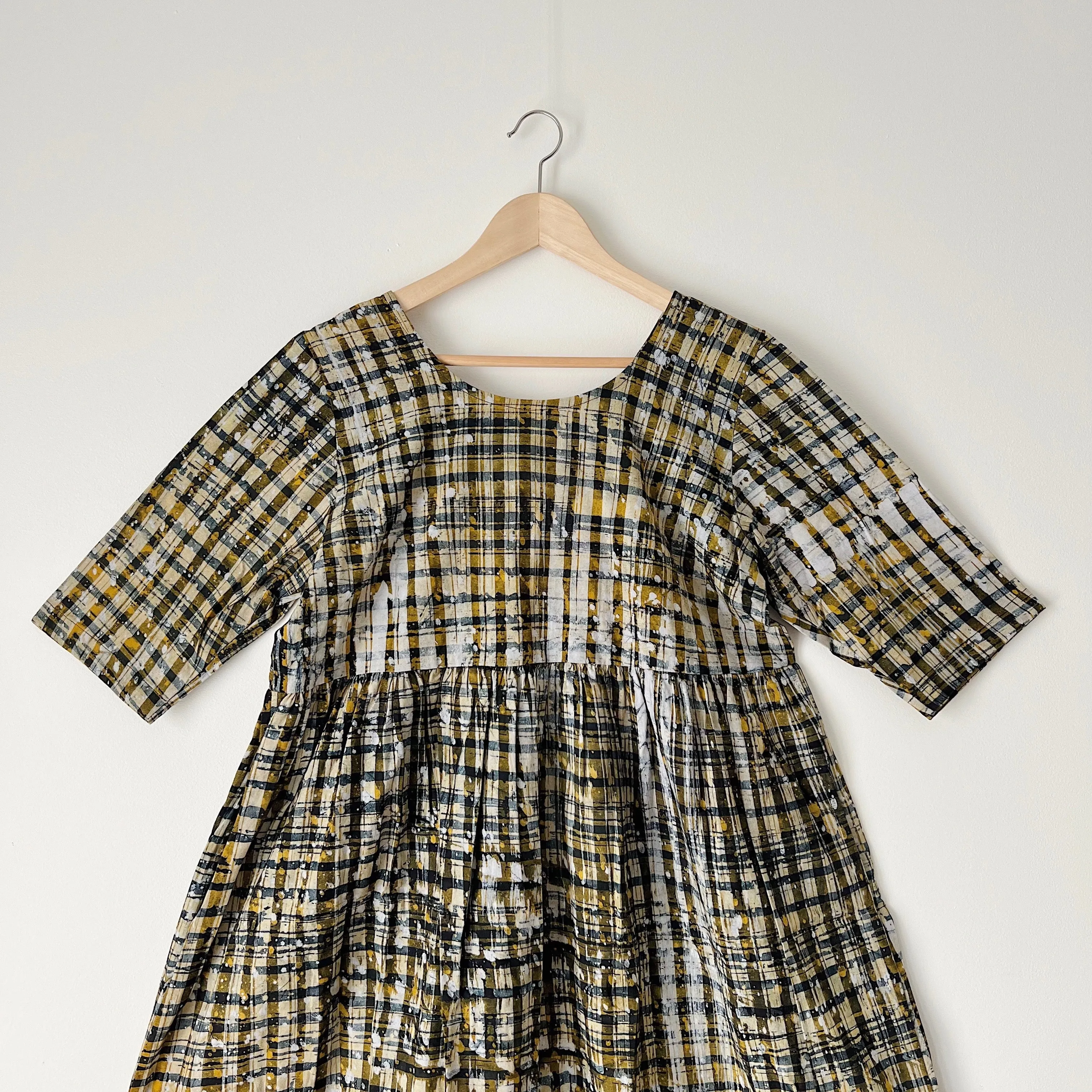 Fahari Bazaar | Sula Dress in Splattered Plaid