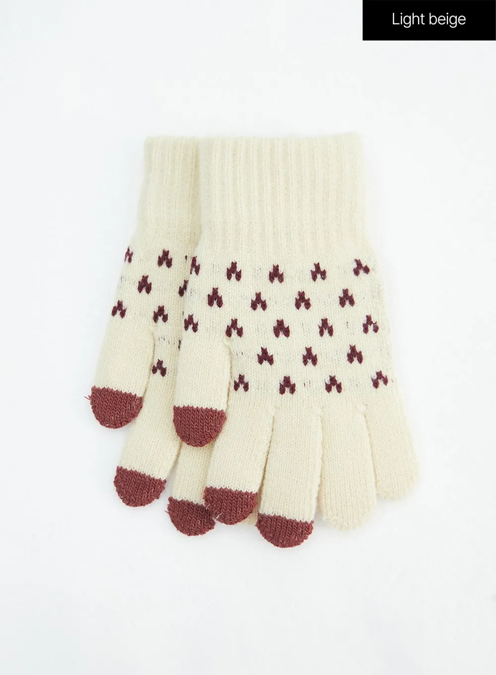 Heart Knit Gloves IN317