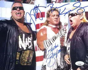 Highspots - Brutus Beefcake & The Nasty Boys "Barber Shop" Hand Signed 8x10 Photo *inc COA*