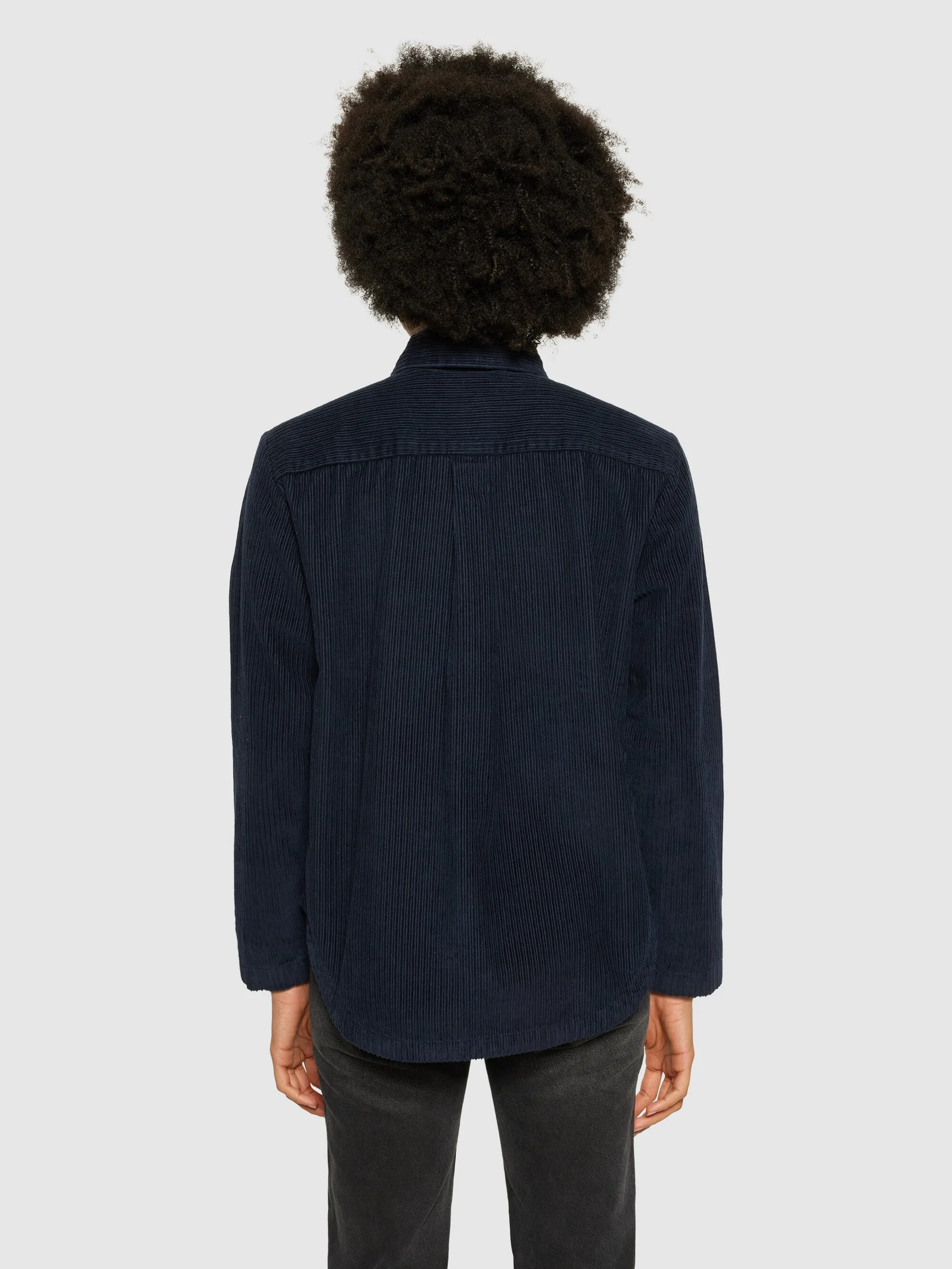 Irregular corduroy overshirt- GOTS/Vegan - Night Sky