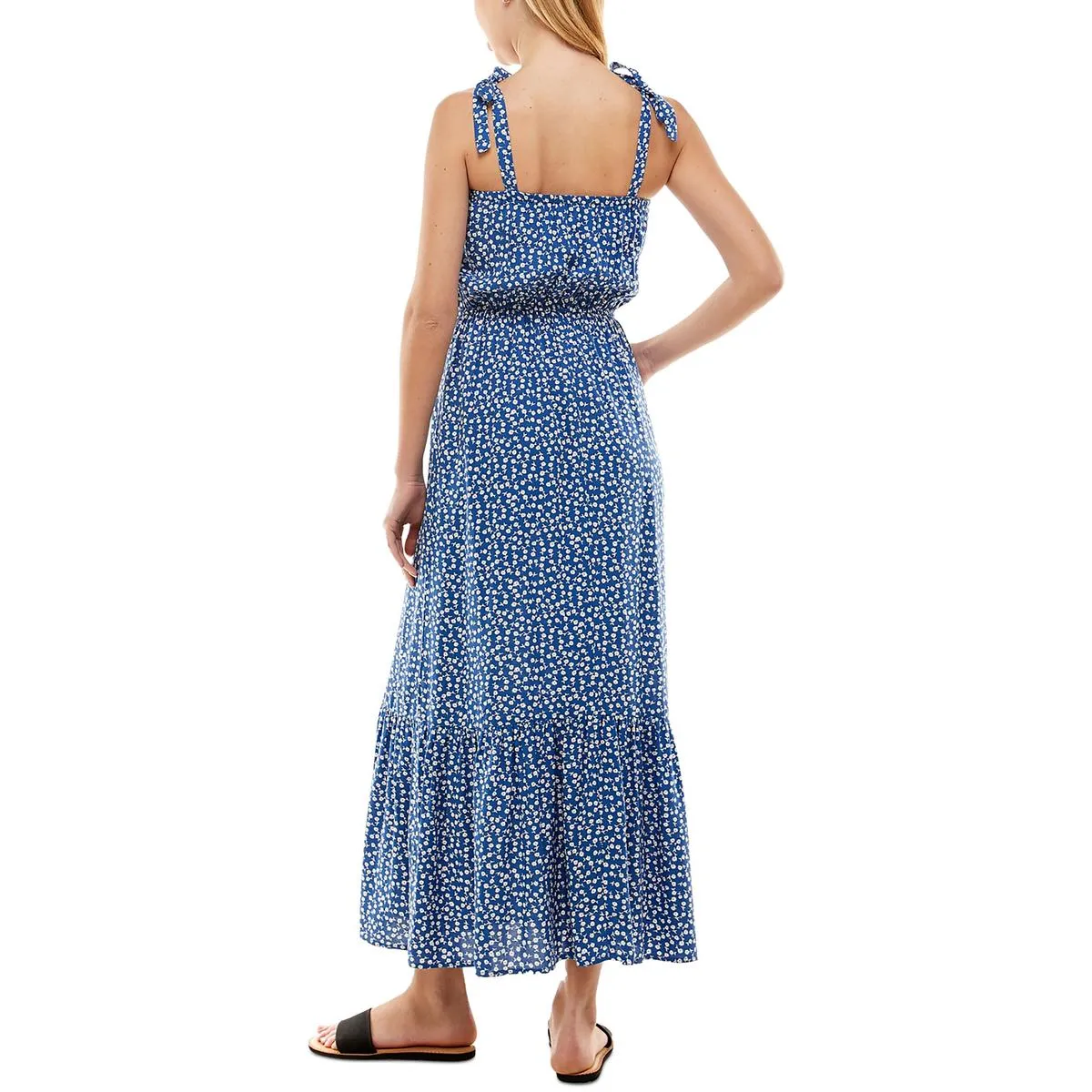 Kingston Grey Womens Juniors Floral Print Long Maxi Dress