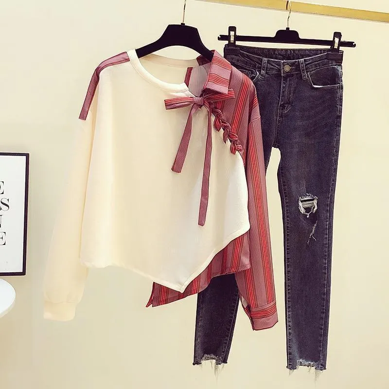 Liana Irregular Stitch Women Tops