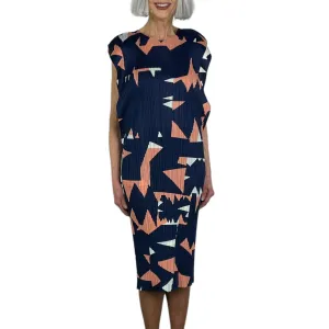 LUCID PRINT CAP SLEEVE DRESS