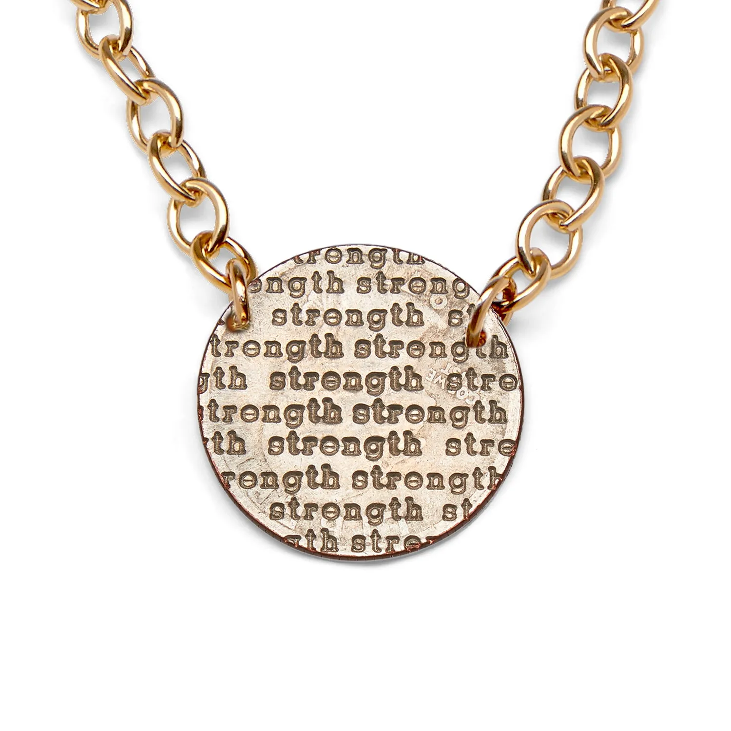 Mariamor Strength Nickel Statement Necklace, Gold