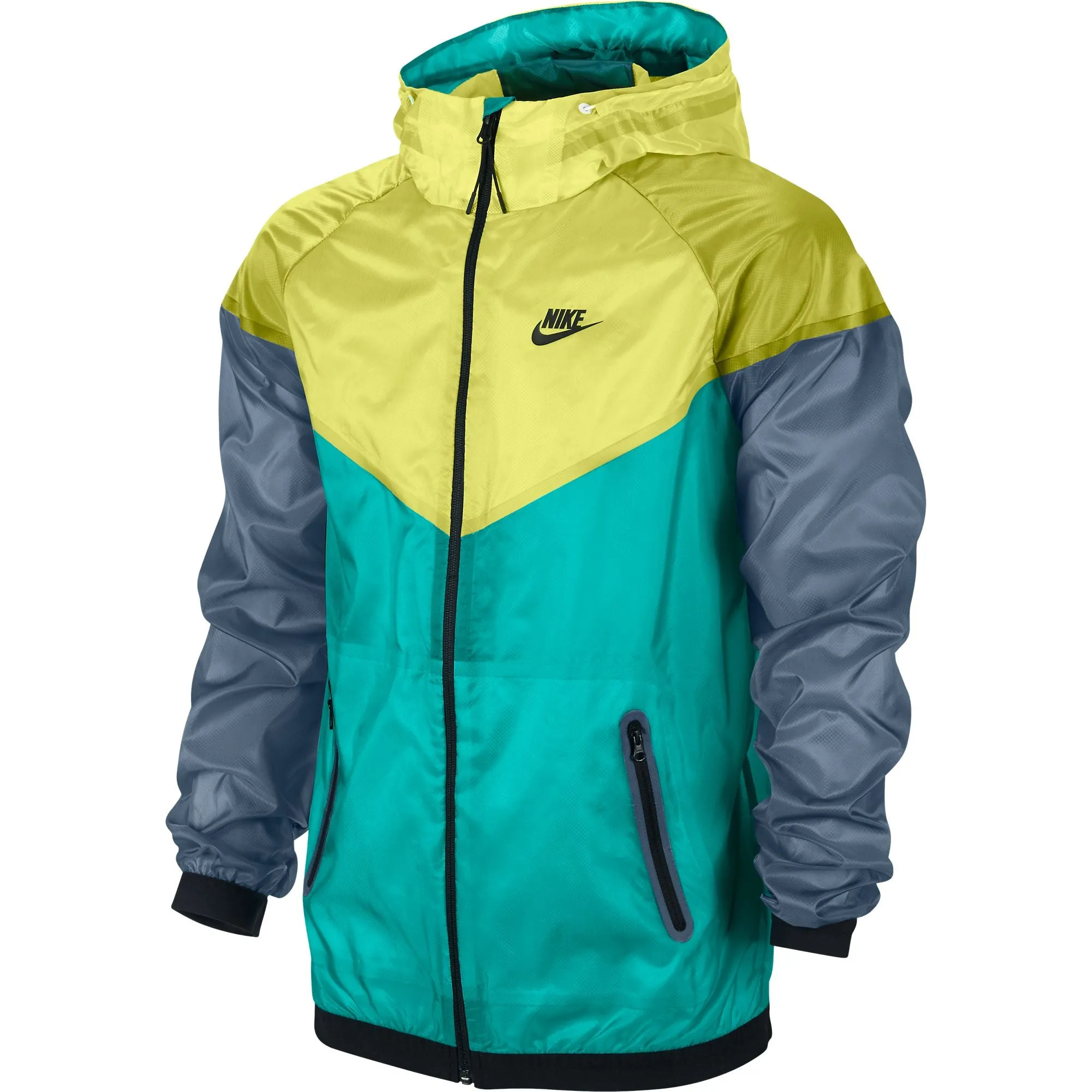 Nike Sporstwear Hyperfuse Windrunner Men's Jacket Blue/Venom Green