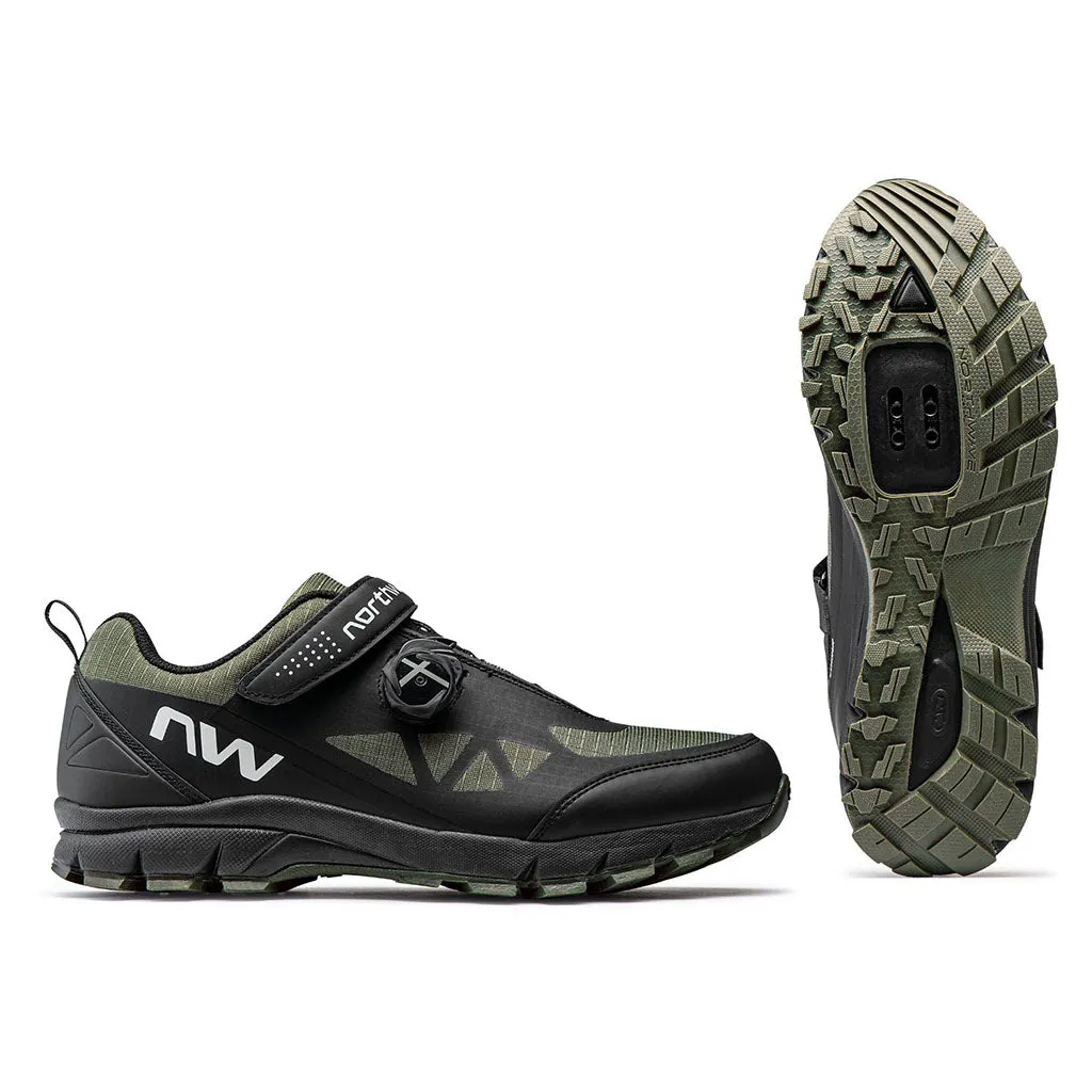 Northwave Corsair Shoes - Black/Forest Green