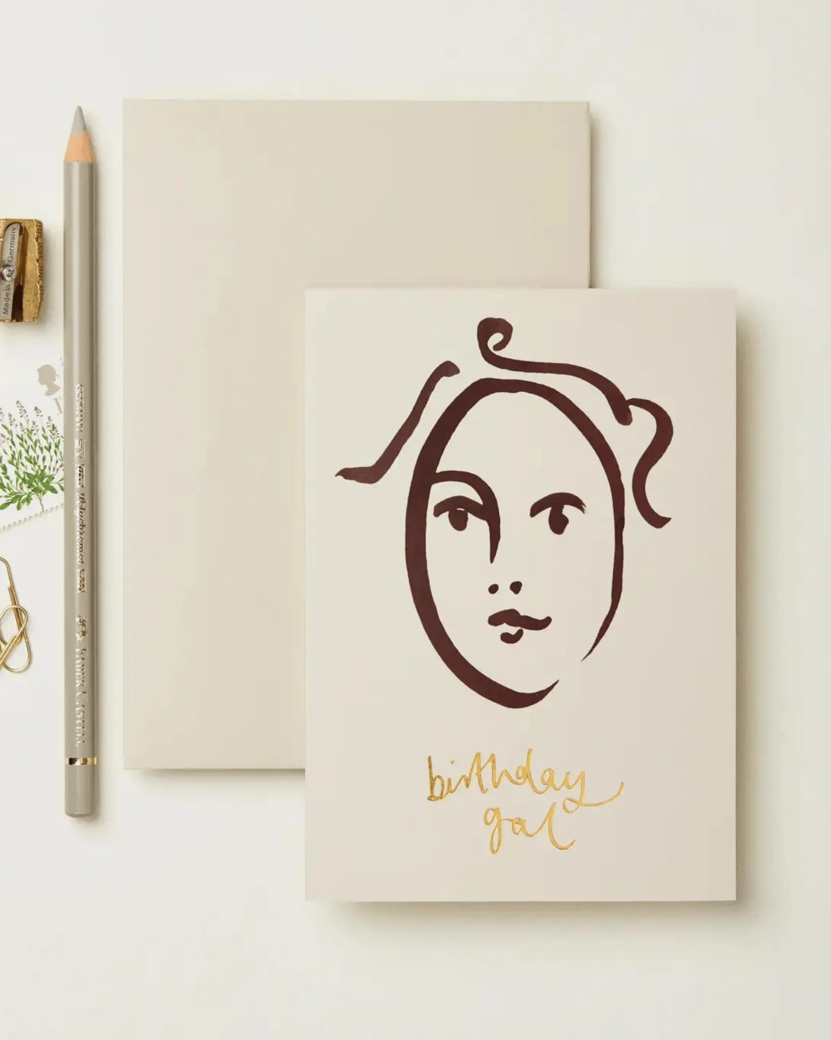 Painterly Portrait "Birthday Gal" Card