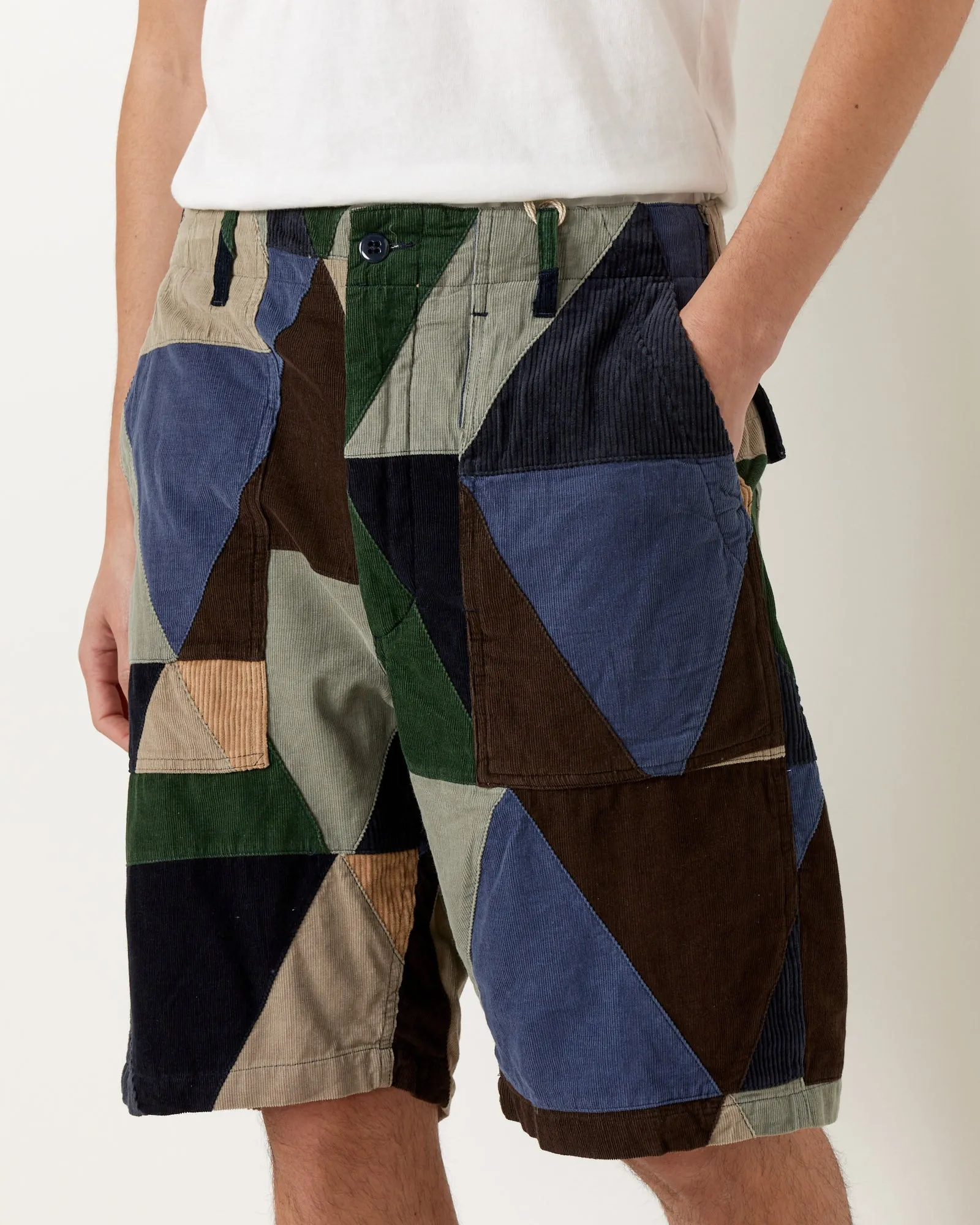 Patchwork Fatigue Short in Multi