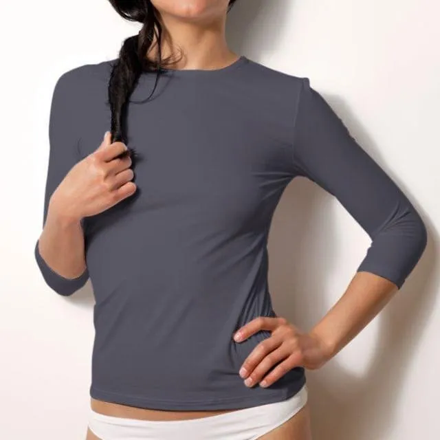 Plus Size 3/4 Sleeve Crew Neck (Discontinued sizes)-FINAL SALE