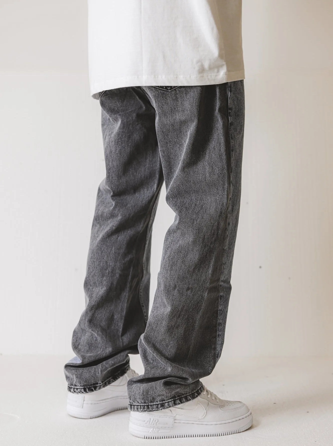 Premium Tilted Contrast Wide fit Jeans