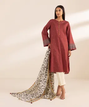 Printed Zari Voile Dupatta