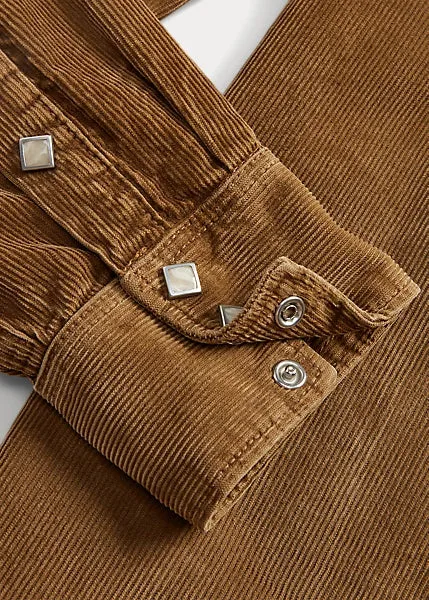 RRL Slim Fit Corduroy Western Shirt