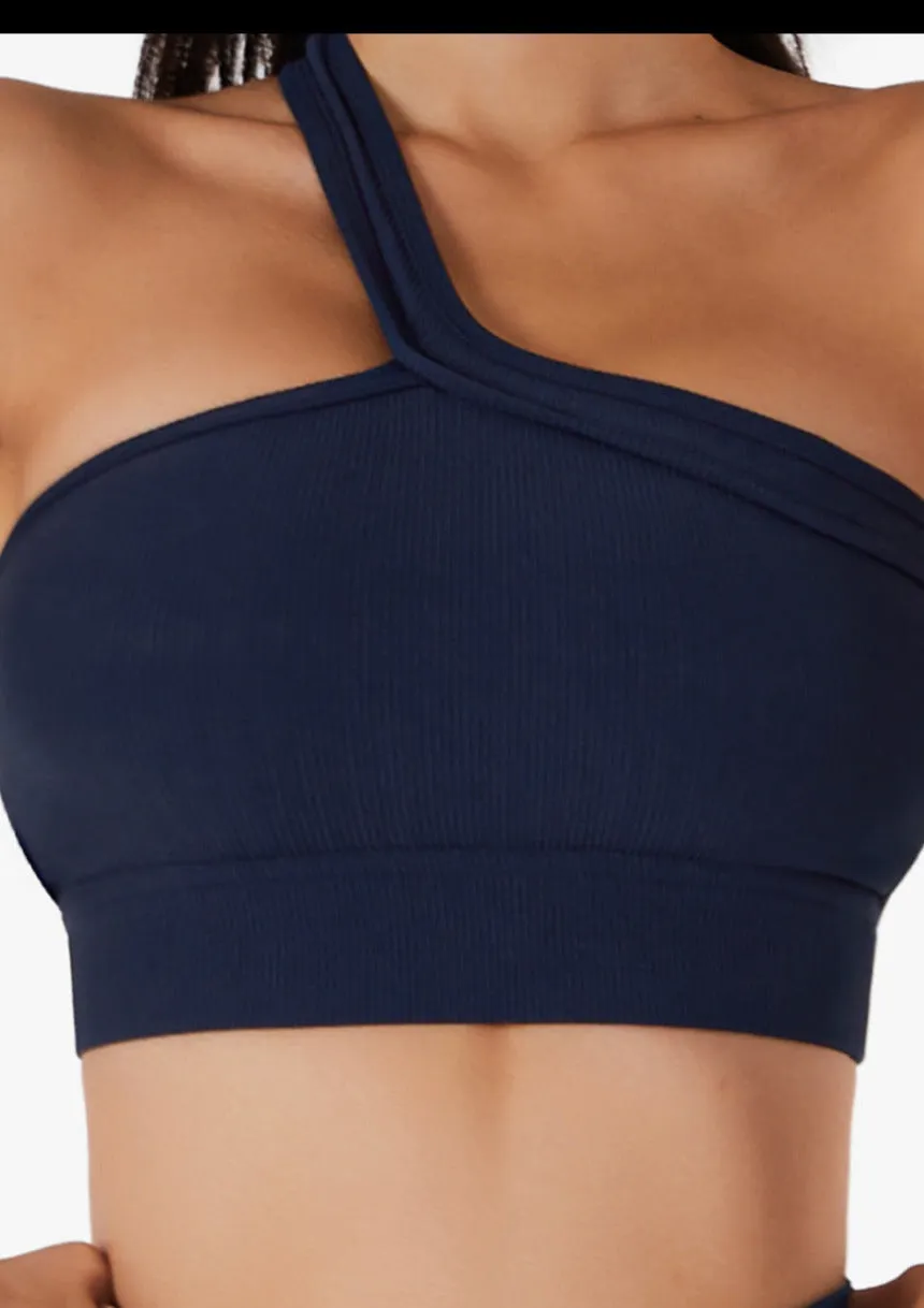 Shada One Shoulder Yoga Sports Bra Top