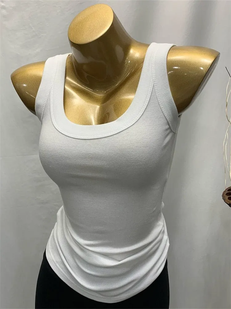 Summer T Shirt Women T-Shirt Woman Clothes Tops Slim Tshirt Female Sleeveless Skinny Women Tank Sexy Canale Y2k Crop Top Halter