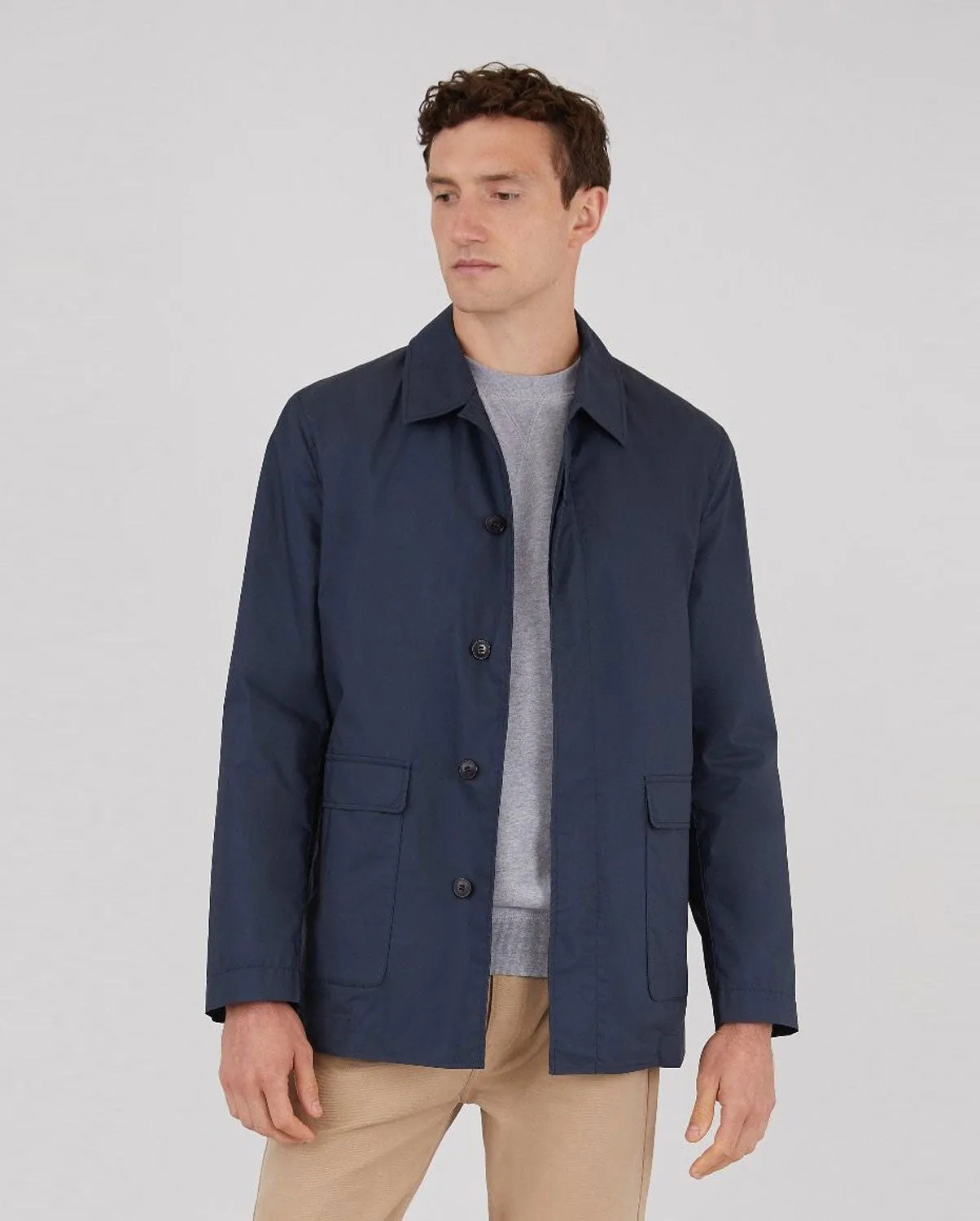 WAXED JACKET / NAVY