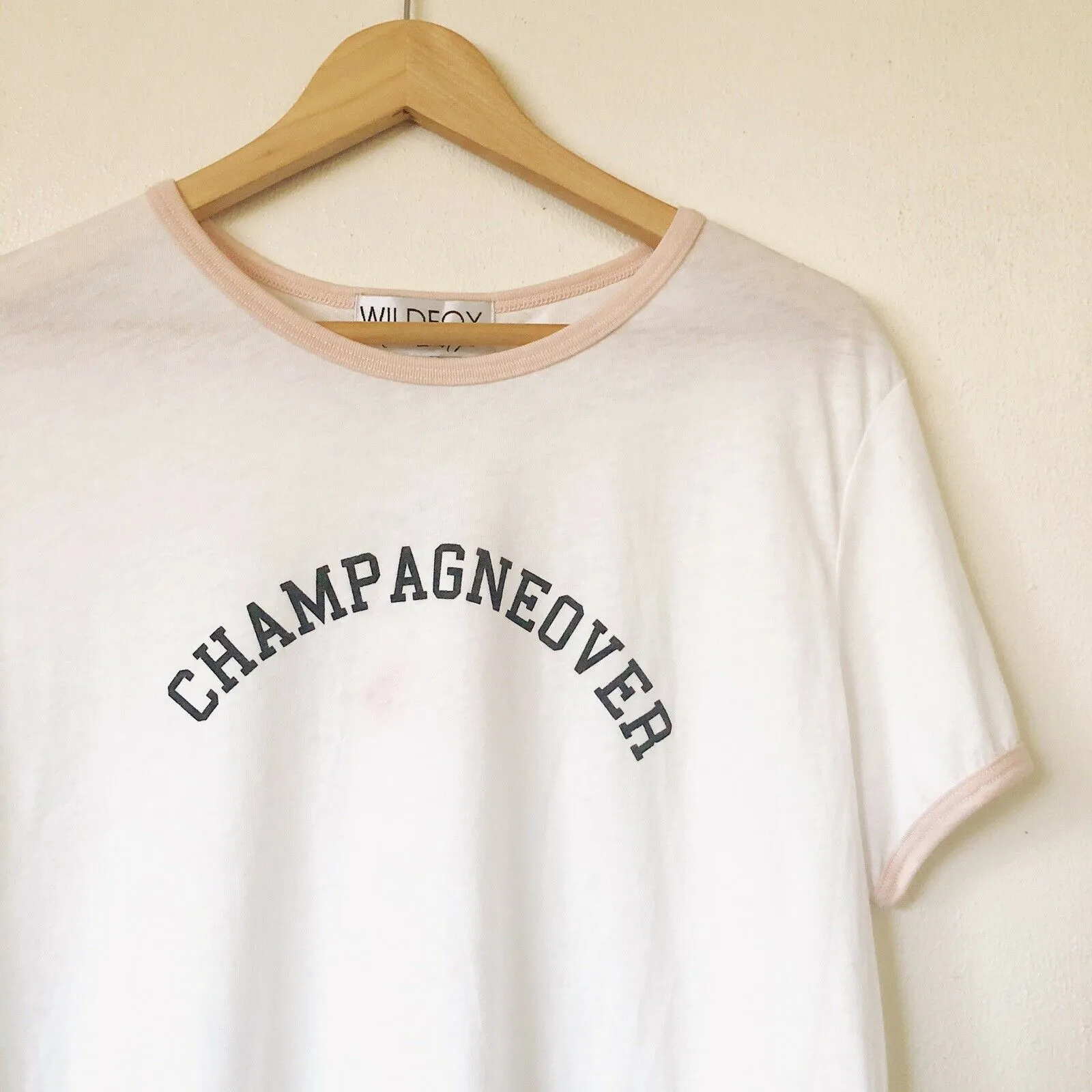 Wildfox Johnny Champagneover Ringer Tee