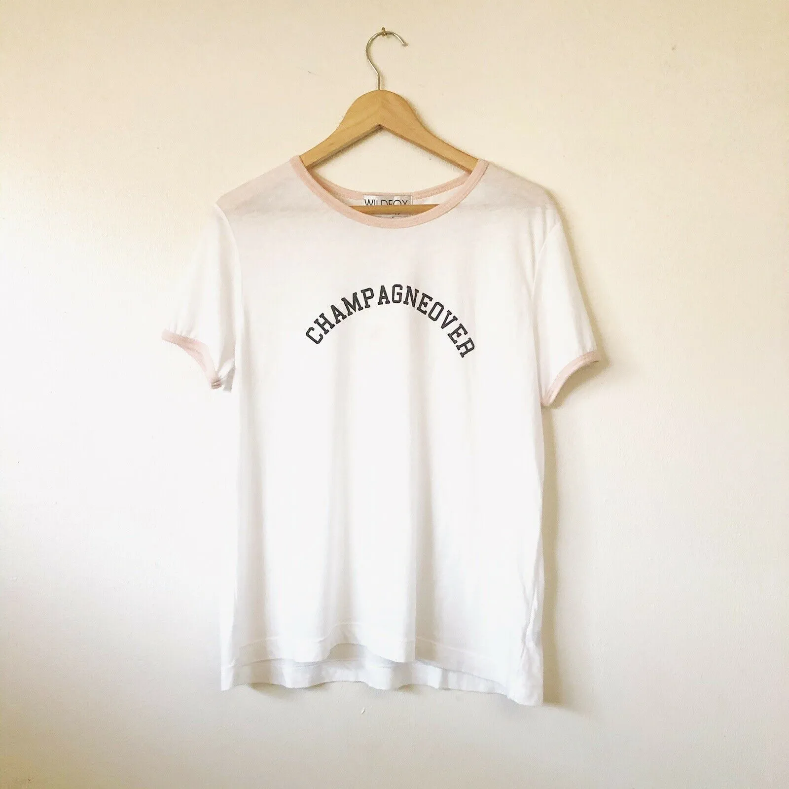 Wildfox Johnny Champagneover Ringer Tee