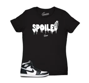 Womens Black And White 1 Shirt - Spoiled- Black