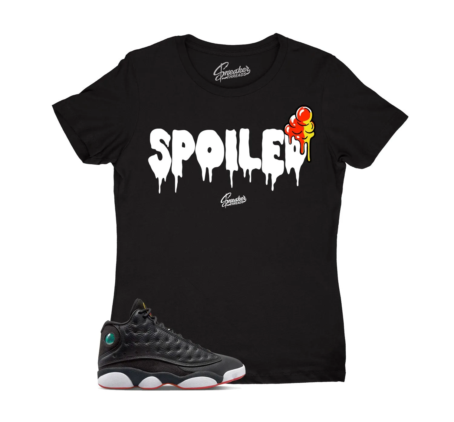 Womens Playoff 13 hirt - Spoiled - Black