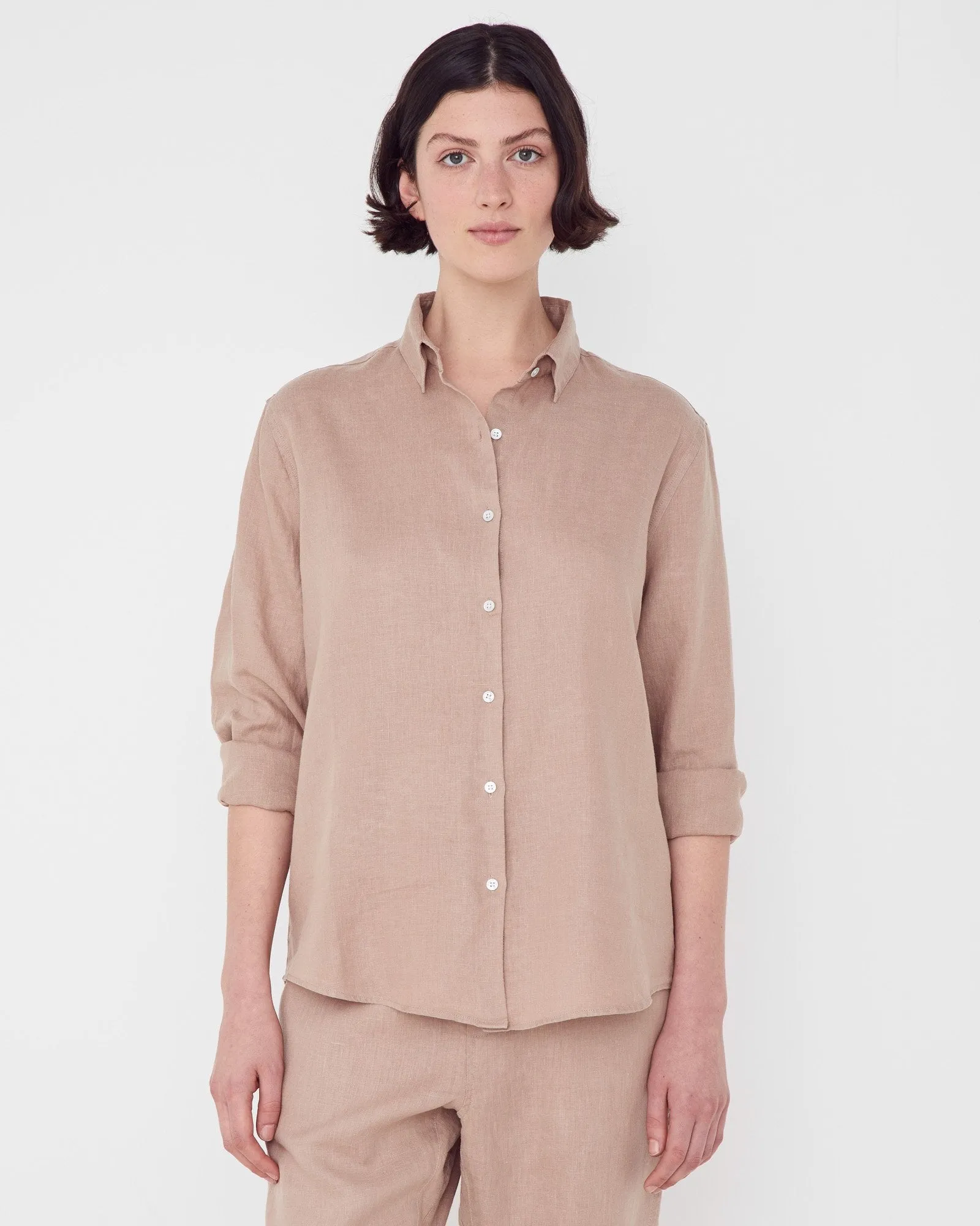 Xander Linen Husk LS Shirt