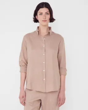 Xander Linen Husk LS Shirt