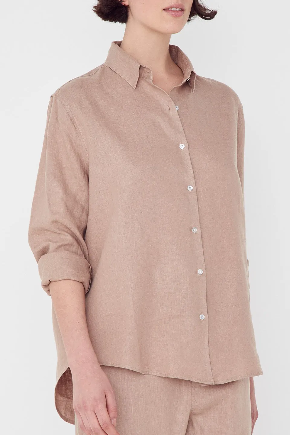 Xander Linen Husk LS Shirt